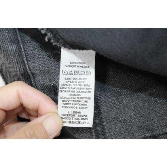LL Bean Double L Jeans Classic Fit Straight Leg Black Size 40x29 - Picture 10 of 11